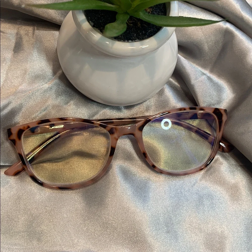 🌹EQUATE BLUE BLISS READERS +1.75 Tortoiseshell Cat-Eye Glasses